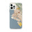 Custom Oakland California Map iPhone 12 Pro Max Phone Case in Woodblock