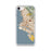 Custom Oakland California Map iPhone SE Phone Case in Woodblock