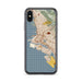 Custom Oakland California Map Phone Case in Woodblock