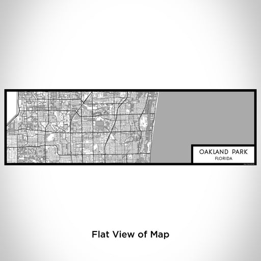 Flat View of Map Custom Oakland Park Florida Map Enamel Mug in Classic