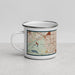 Left View Custom Oak Lawn Illinois Map Enamel Mug in Woodblock