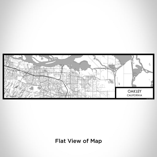 Flat View of Map Custom Oakley California Map Enamel Mug in Classic