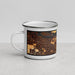 Left View Custom Oakley California Map Enamel Mug in Ember