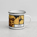 Right View Custom Oakley California Map Enamel Mug in Ember