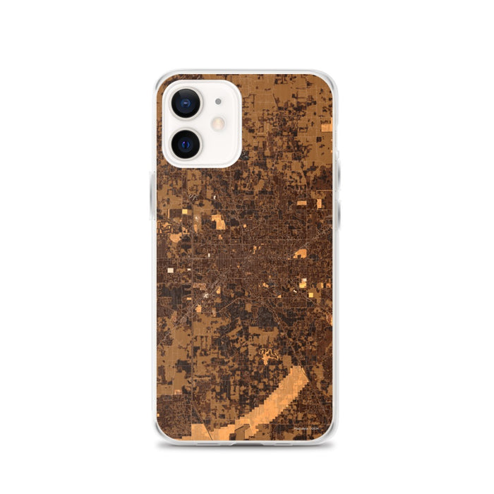 Custom Ocala Florida Map iPhone 12 Phone Case in Ember