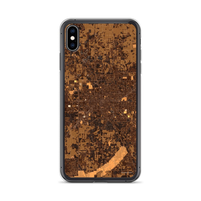 Custom Ocala Florida Map Phone Case in Ember