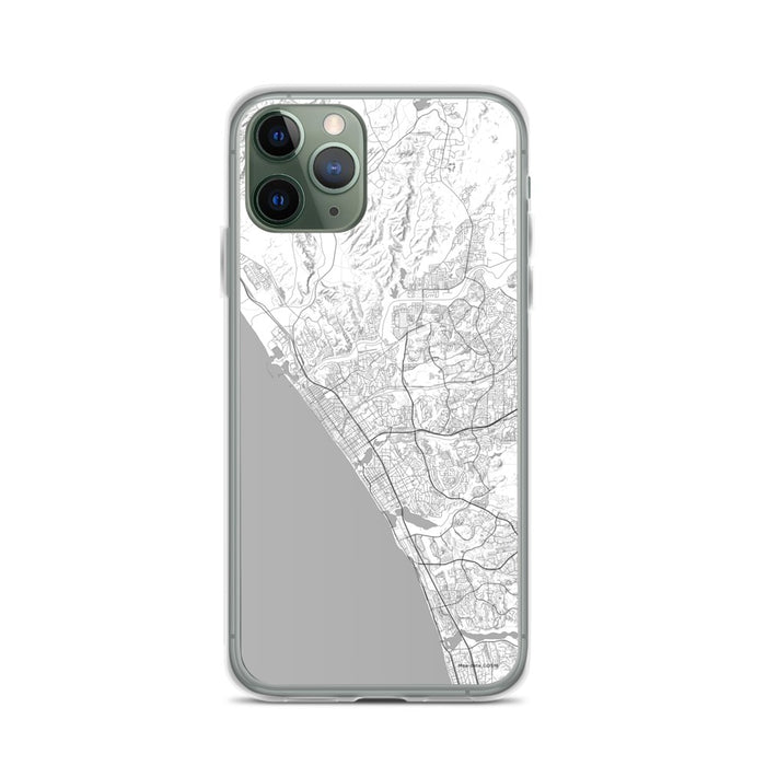 Custom Oceanside California Map Phone Case in Classic