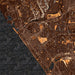 Oceanside California Map Print in Ember Style Zoomed In Close Up Showing Details