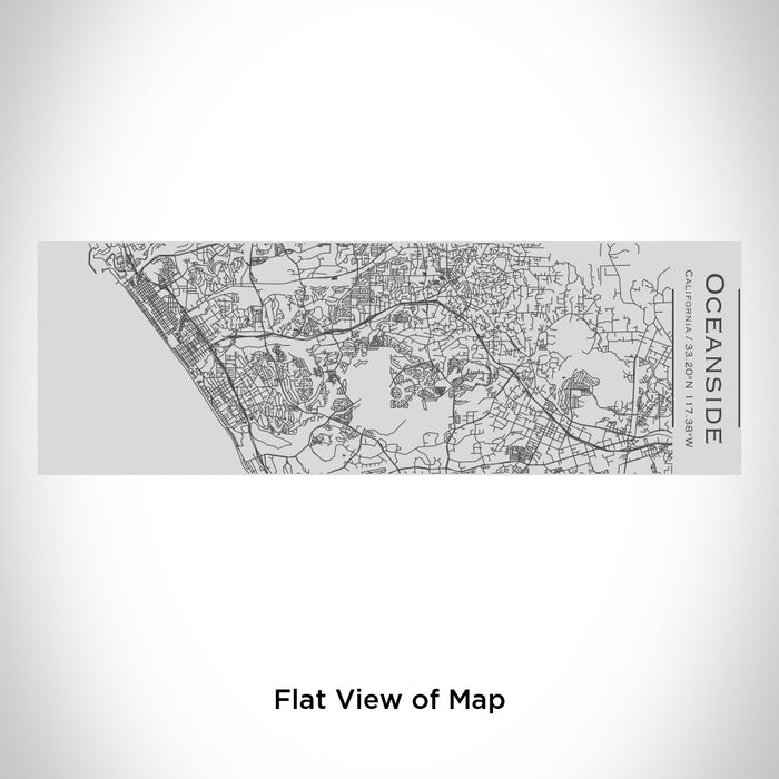 Rendered View of Oceanside California Map Engraving on 10oz Stainless Steel Insulated Cup with Sipping Lid