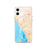 Custom Oceanside California Map iPhone 12 Phone Case in Watercolor