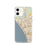 Custom Oceanside California Map iPhone 12 Phone Case in Woodblock