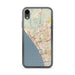 Custom Oceanside California Map Phone Case in Woodblock