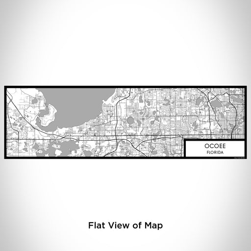 Flat View of Map Custom Ocoee Florida Map Enamel Mug in Classic