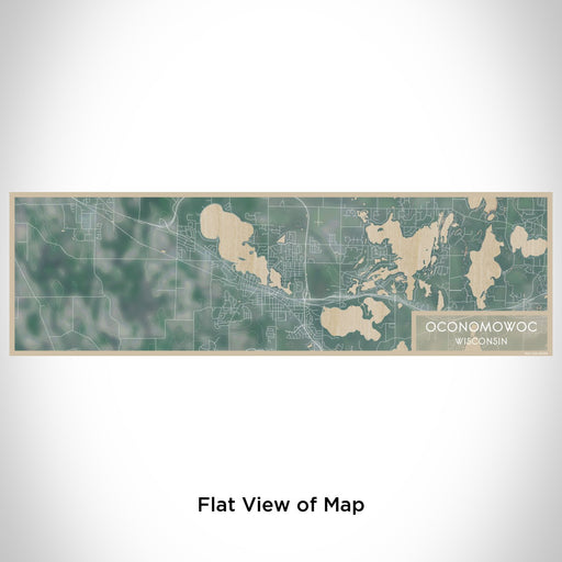 Flat View of Map Custom Oconomowoc Wisconsin Map Enamel Mug in Afternoon