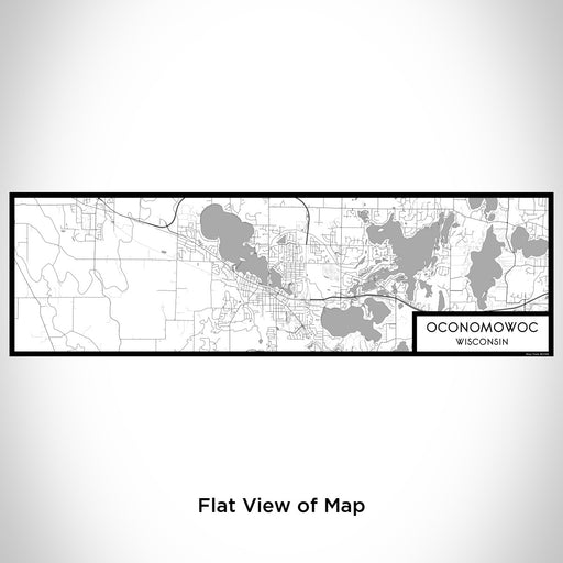 Flat View of Map Custom Oconomowoc Wisconsin Map Enamel Mug in Classic