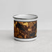 Front View Custom Oconomowoc Wisconsin Map Enamel Mug in Ember