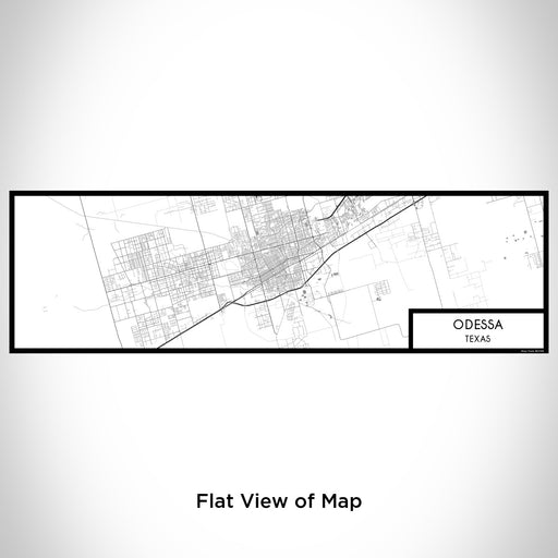 Flat View of Map Custom Odessa Texas Map Enamel Mug in Classic