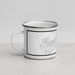 Left View Custom Odessa Texas Map Enamel Mug in Classic
