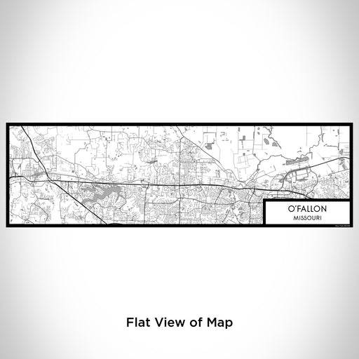 Flat View of Map Custom O'Fallon Missouri Map Enamel Mug in Classic