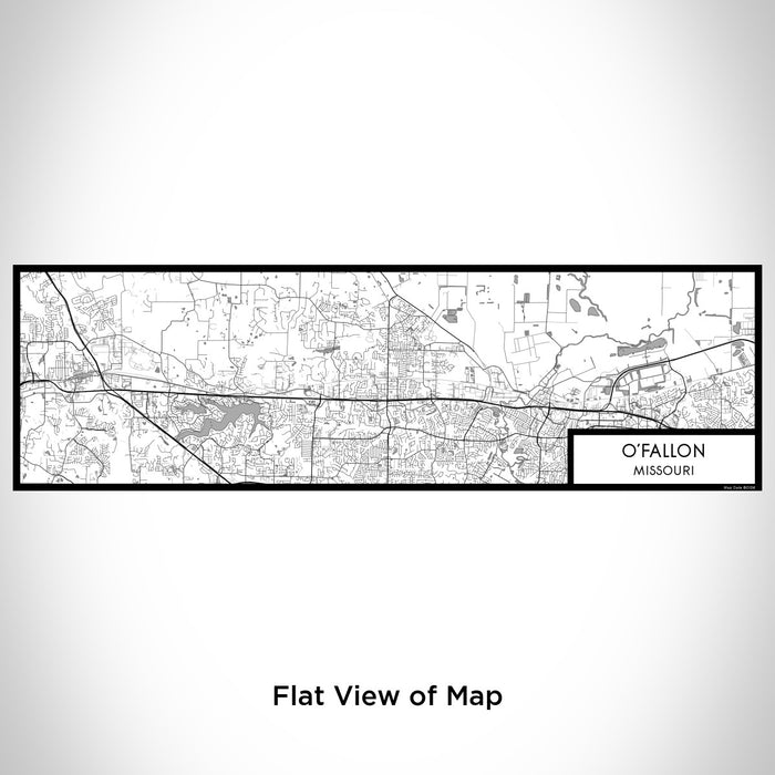 Flat View of Map Custom O'Fallon Missouri Map Enamel Mug in Classic