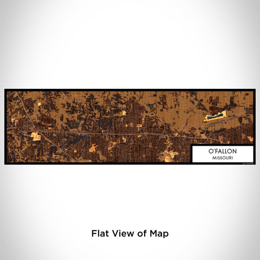 Flat View of Map Custom O'Fallon Missouri Map Enamel Mug in Ember
