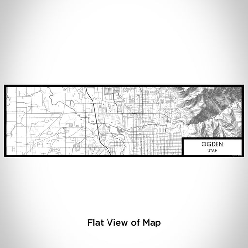 Flat View of Map Custom Ogden Utah Map Enamel Mug in Classic
