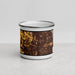 Front View Custom Ogden Utah Map Enamel Mug in Ember