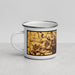 Left View Custom Ogden Utah Map Enamel Mug in Ember