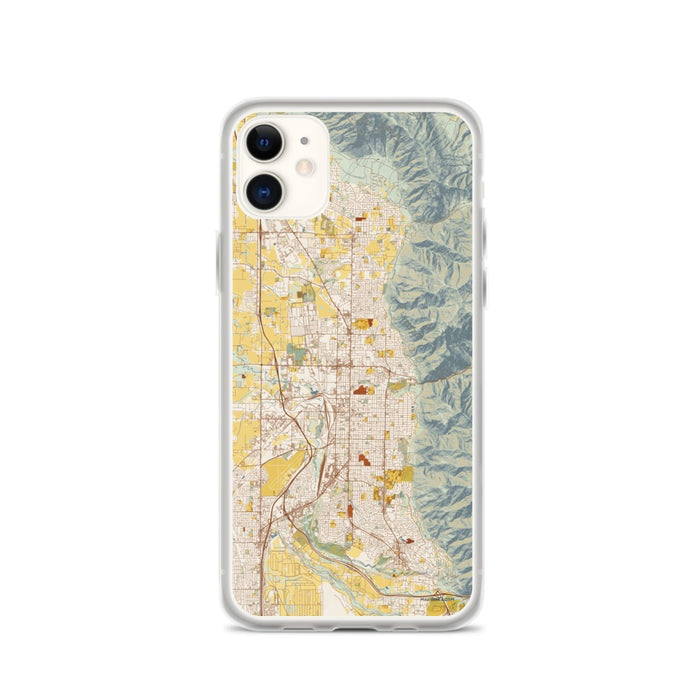 Custom Ogden Utah Map Phone Case in Woodblock