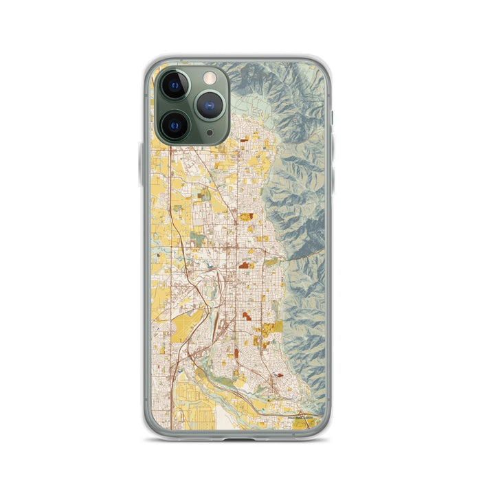 Custom Ogden Utah Map Phone Case in Woodblock
