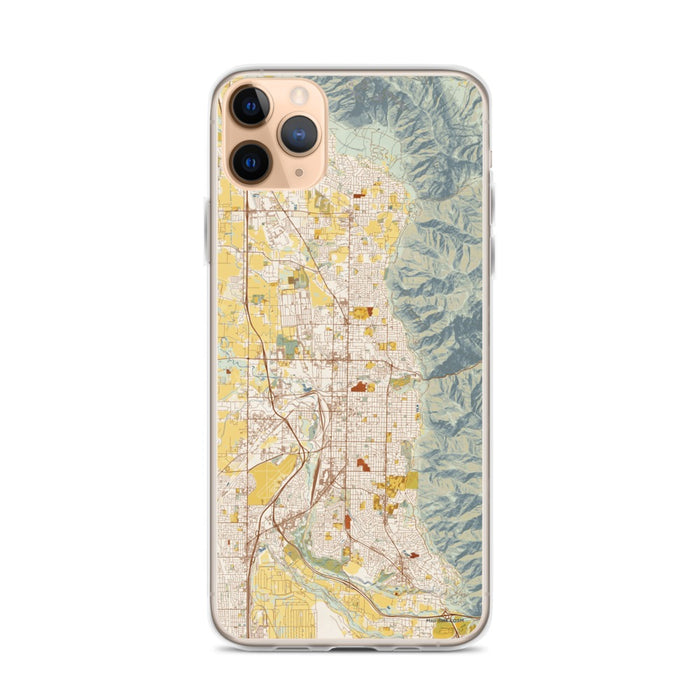 Custom Ogden Utah Map Phone Case in Woodblock