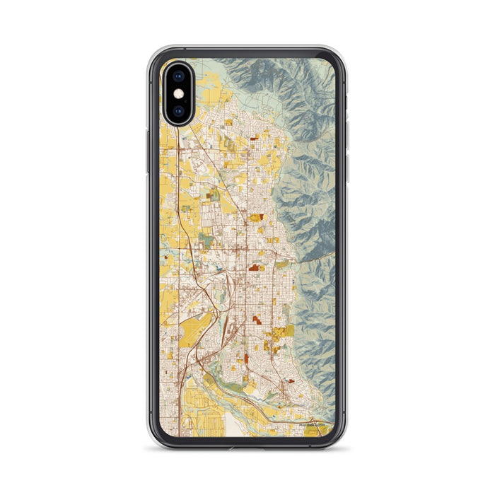 Custom Ogden Utah Map Phone Case in Woodblock