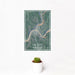 12x18 Oil City Pennsylvania Map Print Portrait Orientation in Afternoon Style With Small Cactus Plant in White Planter