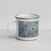 Left View Custom Okemos Michigan Map Enamel Mug in Afternoon