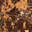 Okemos Michigan Map Print in Ember Style Zoomed In Close Up Showing Details