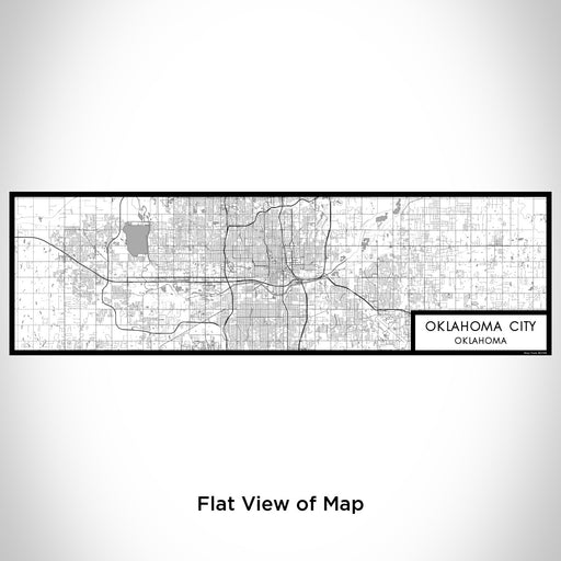Flat View of Map Custom Oklahoma City Oklahoma Map Enamel Mug in Classic