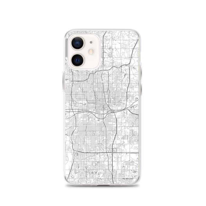 Custom Oklahoma City Oklahoma Map iPhone 12 Phone Case in Classic