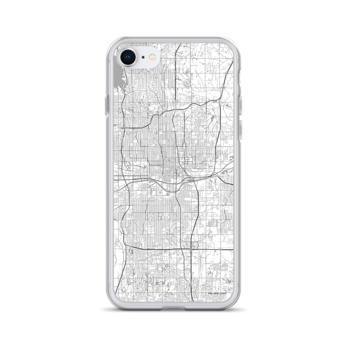 Custom Oklahoma City Oklahoma Map iPhone SE Phone Case in Classic