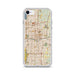 Custom Oklahoma City Oklahoma Map iPhone SE Phone Case in Woodblock