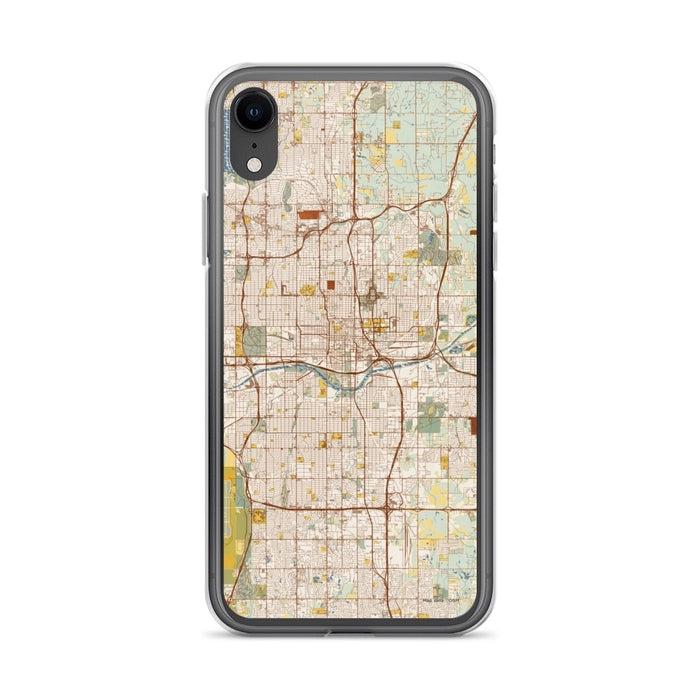 Custom Oklahoma City Oklahoma Map Phone Case in Woodblock