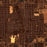 Okmulgee Oklahoma Map Print in Ember Style Zoomed In Close Up Showing Details