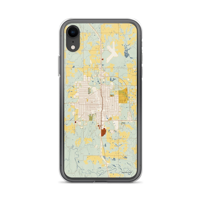 Custom Okmulgee Oklahoma Map Phone Case in Woodblock