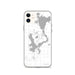 Custom Okoboji Iowa Map Phone Case in Classic