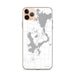 Custom Okoboji Iowa Map Phone Case in Classic