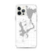 Custom Okoboji Iowa Map Phone Case in Classic
