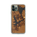 Custom Okoboji Iowa Map Phone Case in Ember