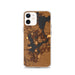 Custom Okoboji Iowa Map Phone Case in Ember