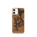 Custom Okoboji Iowa Map Phone Case in Ember