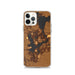 Custom Okoboji Iowa Map Phone Case in Ember