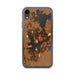 Custom Okoboji Iowa Map Phone Case in Ember